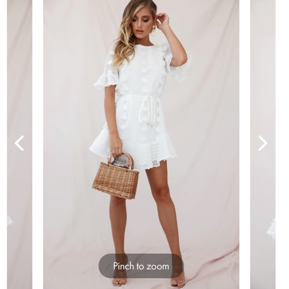 Selfie Leslie white dress worn twice